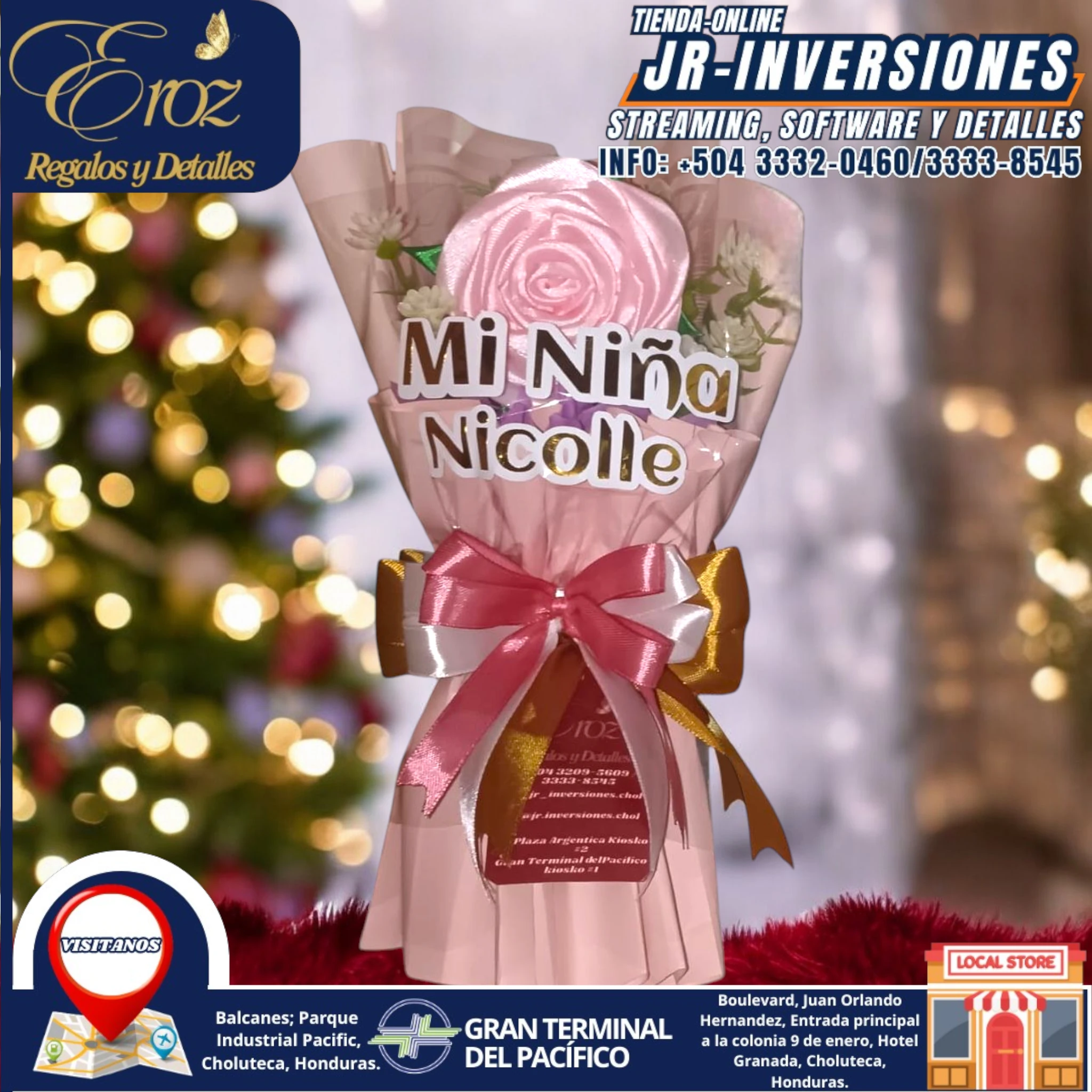 ROSA V.I.P PERSONALIZADA 