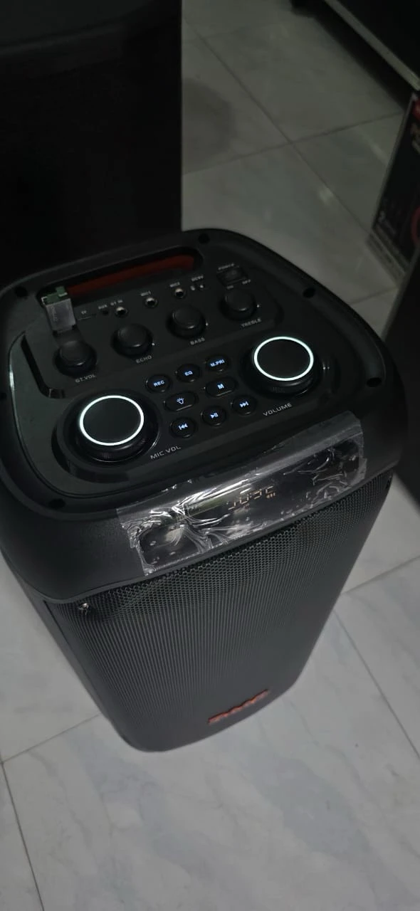 PARLANTE RECARGABLE "BAAB" B208-01   CON DOBLE BAFLE DE 8 PULGADAD Y 2 MIC INALAMBRICO         PRECIO: 1320BS🎼 3