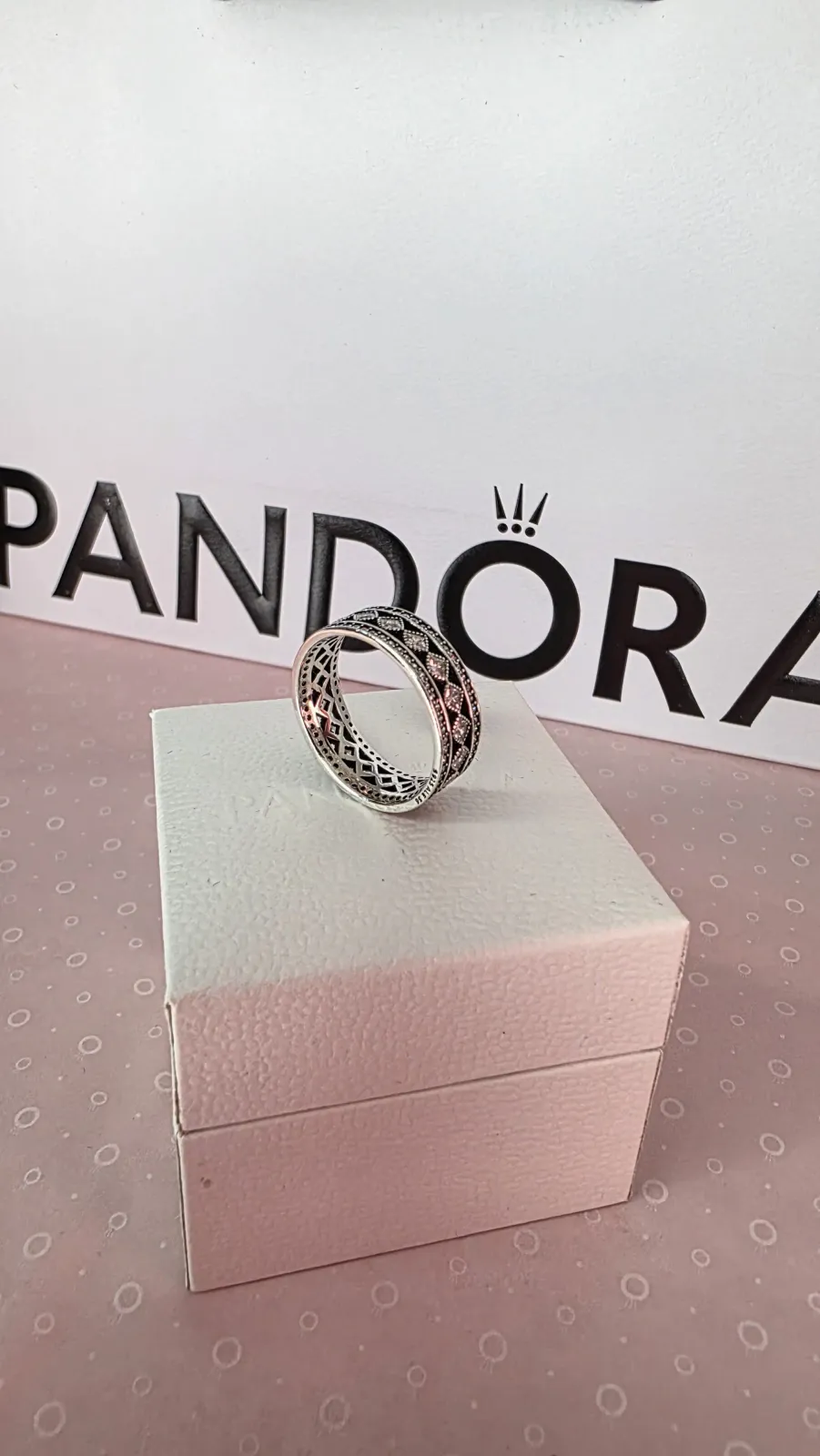 Pandora Vintage Fascination Wide Band Ring