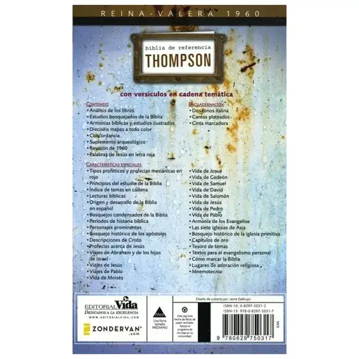 Biblia de referencia Thompson RVR60 3