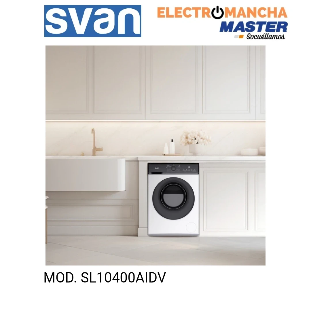 LAVADORA SVAN SL10400AIDV 10 KG. 1400 RPM. A 4