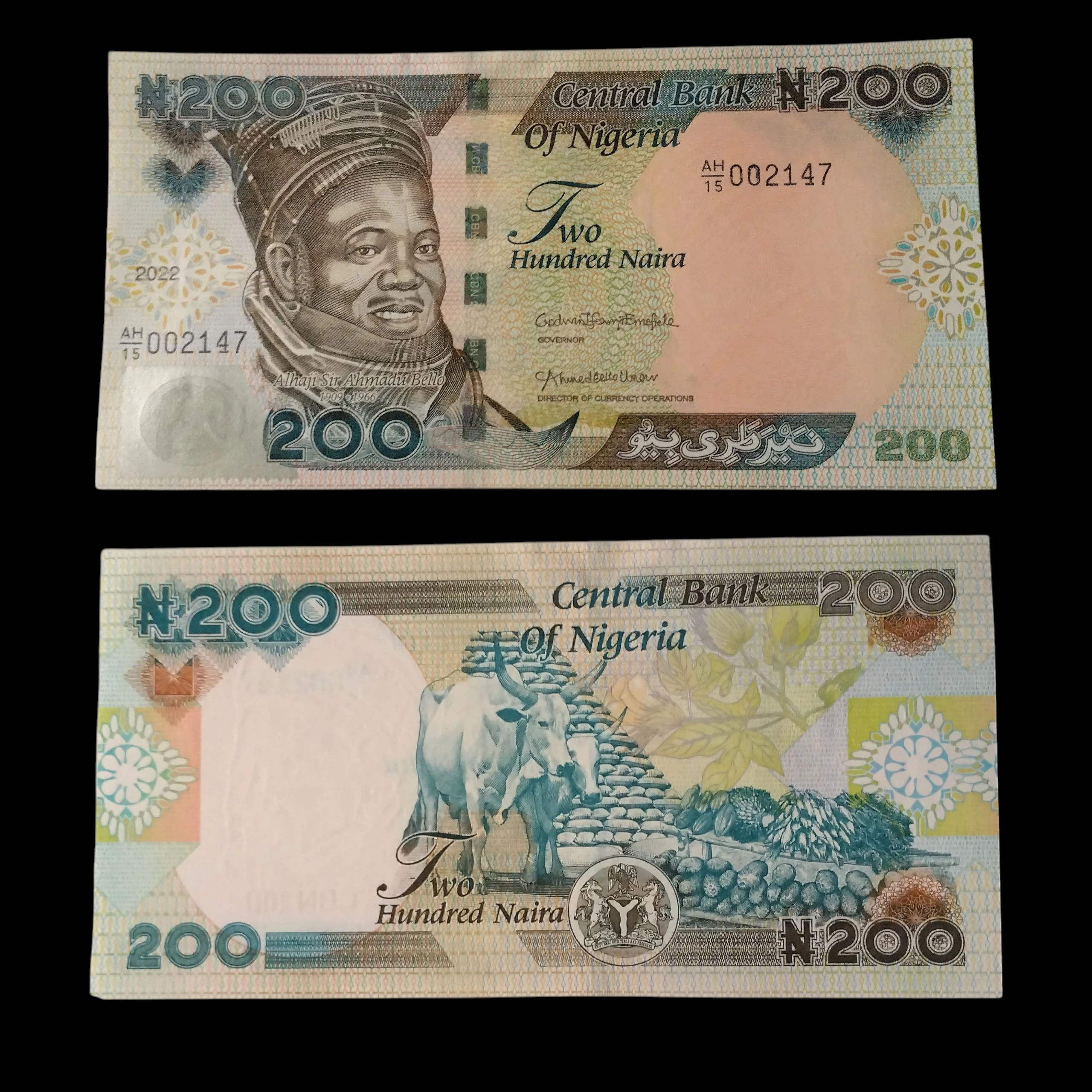 • Nigeria 200 naira UNC 