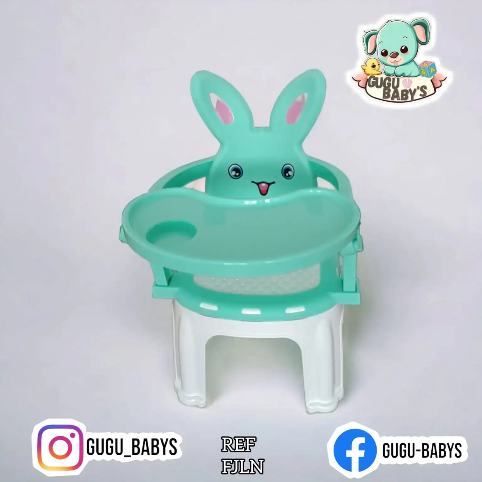Silla comedor conejito niño