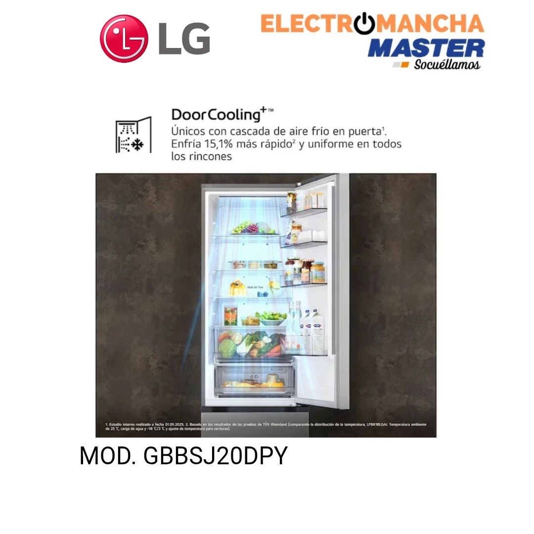 FRIGO COMBI LG GBBSJ20DPY INOX 2,03*60 CLASE D 7