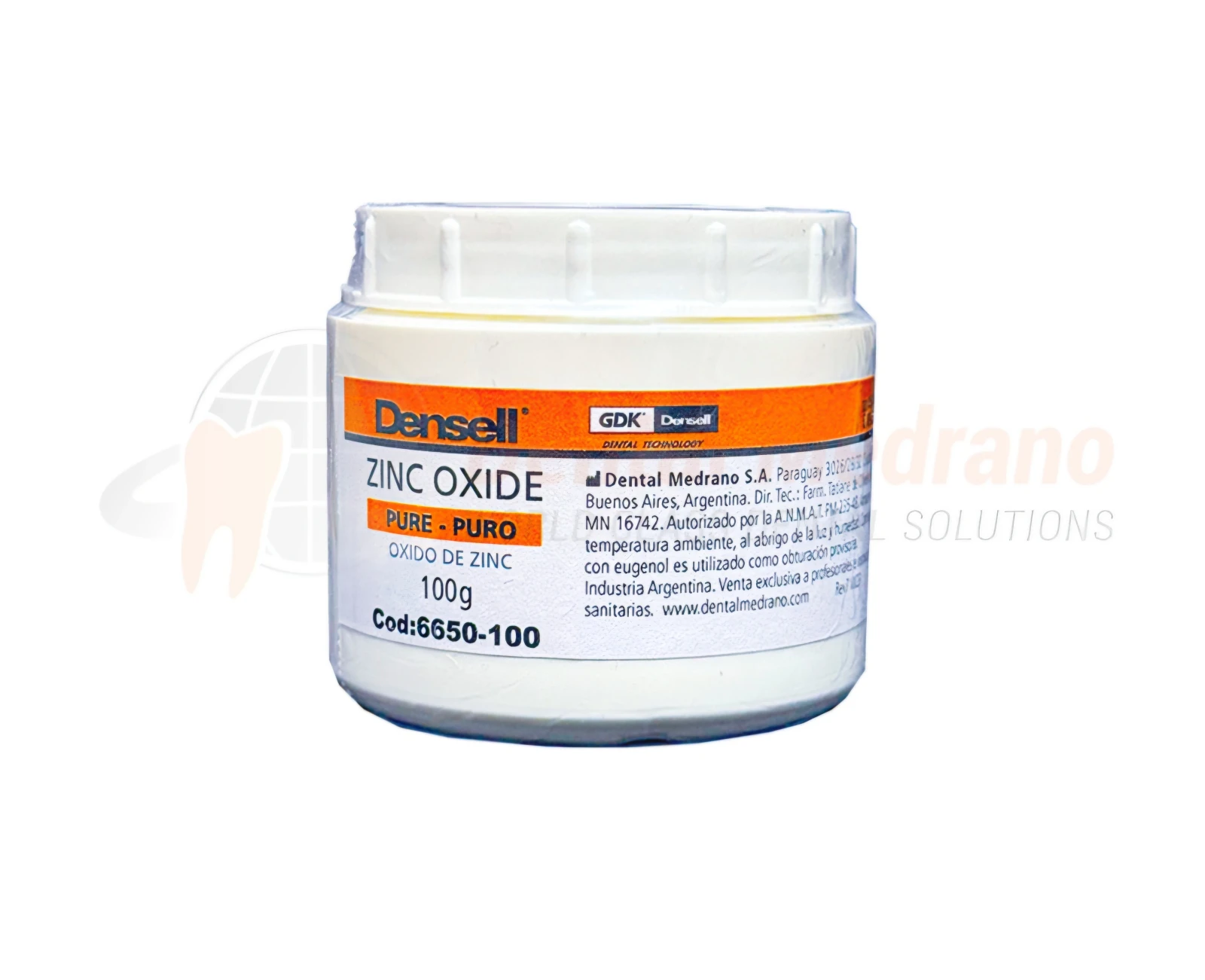 OXIDO DE ZINC POLVO - 100g DENSELL