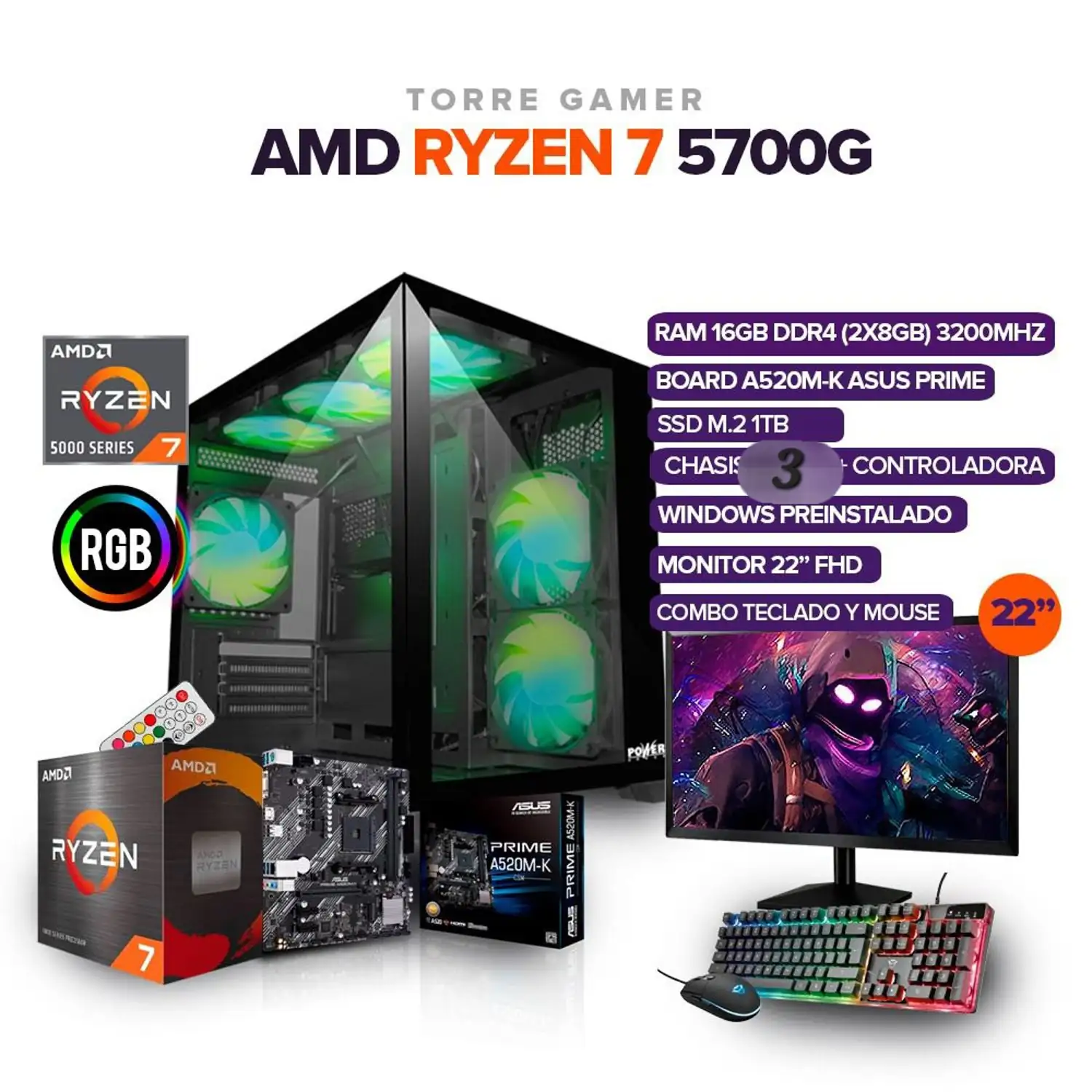CPU AMD Ryzen 7 5700G 
