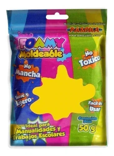 Foamy amarillo moldeable bolsa 50 g