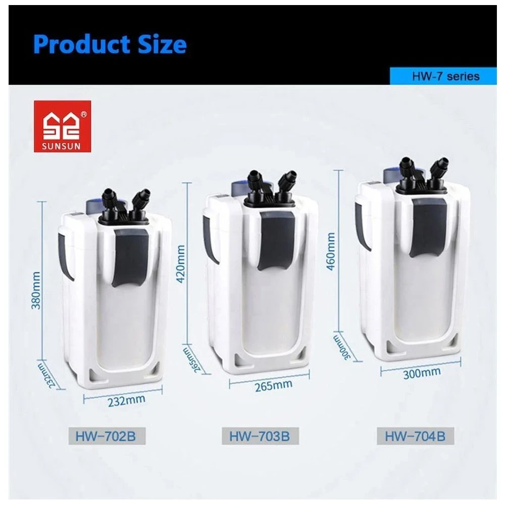 Filtro Canister Sunsun HW-703B UV 30w 1400l/h 2