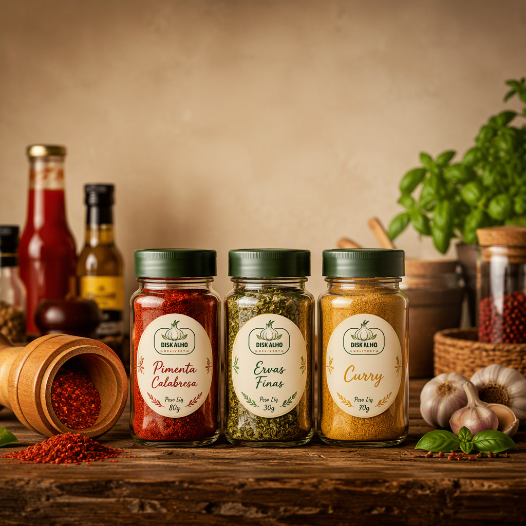 Temperos artesanais - sabor que conquista