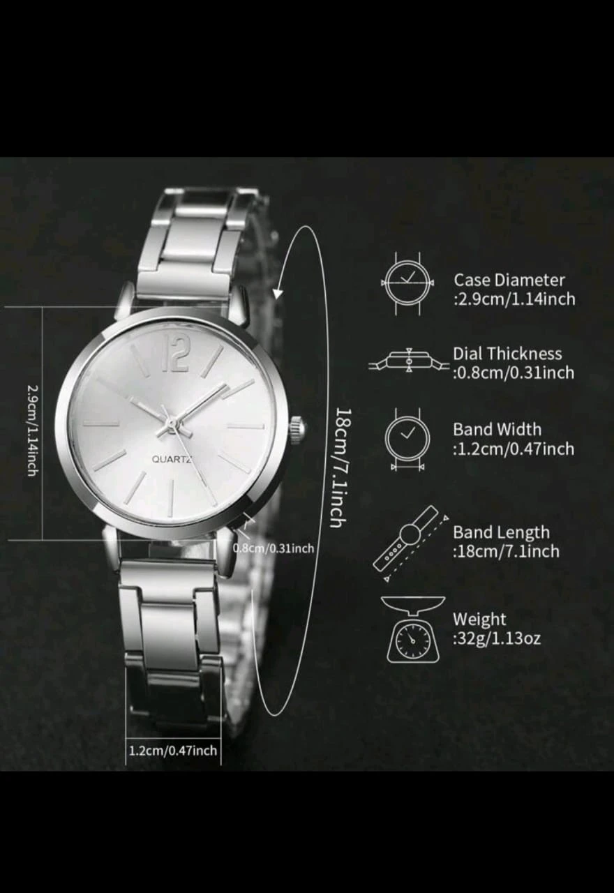 Reloj para dama con pulsera 8