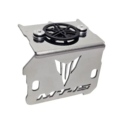 MT 15 / P. Freno delantero acero cromado logo 3d negro ML
