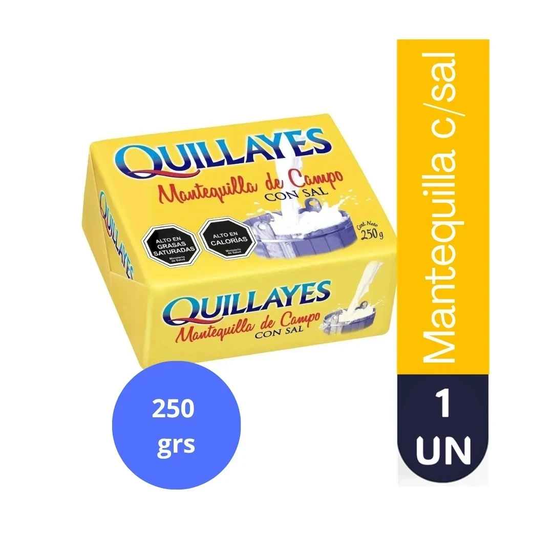 MANTEQUILLA C/SAL QUILLAYES 250G 