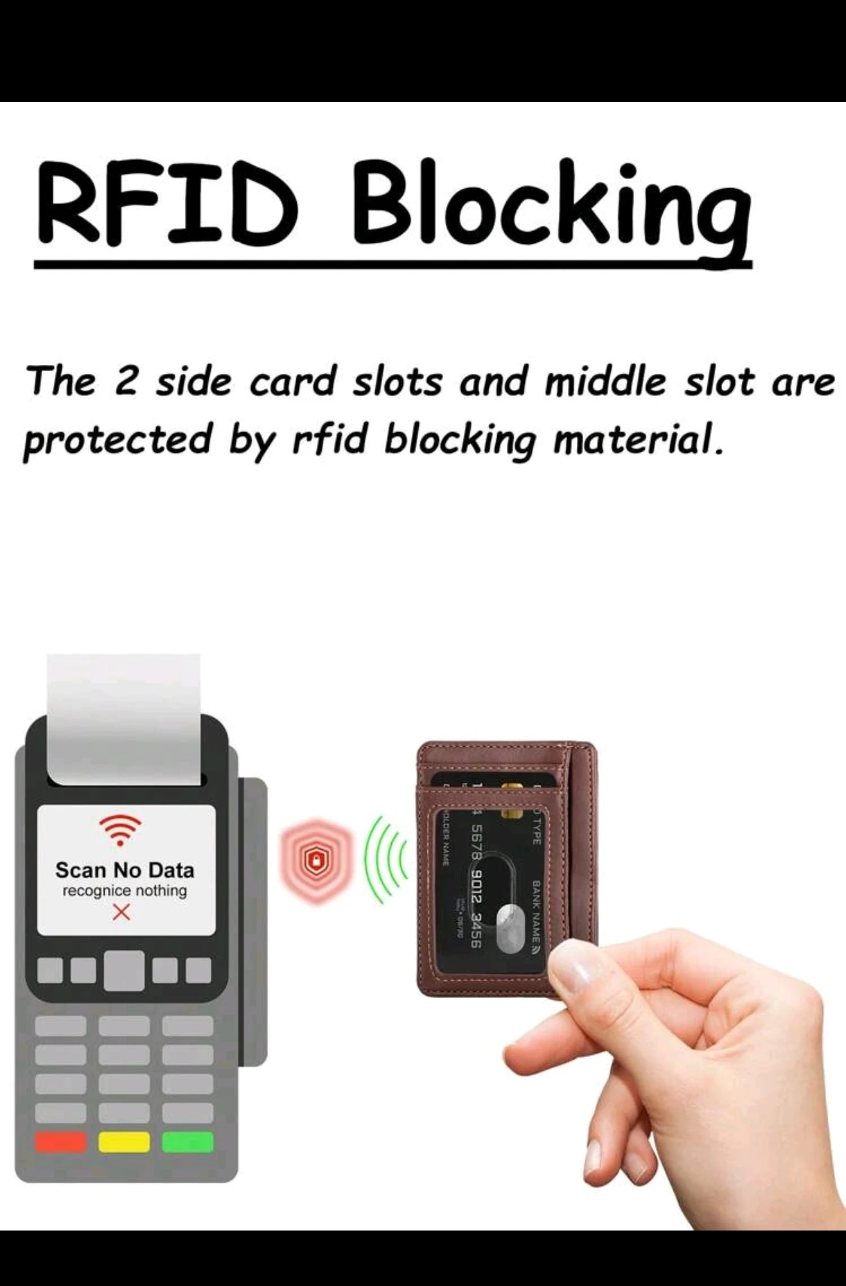Tarjetero minimalista/ Unisex/ Bloqueador RIFD  8