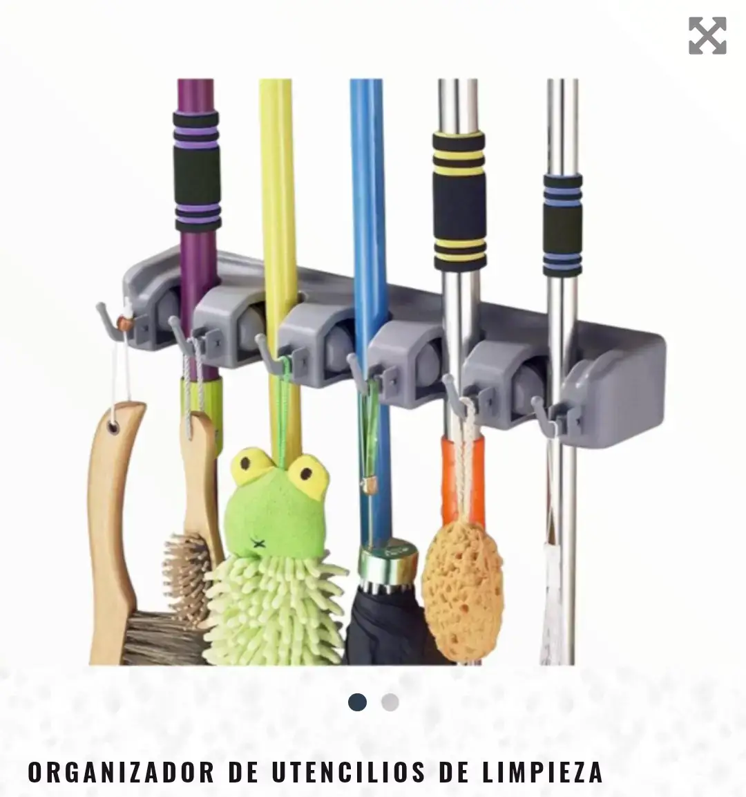 Organizador de utensillos de limpieza