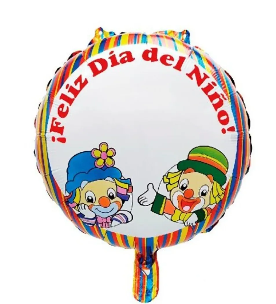 Globo metalizado 18 pulgadas "Feliz dia del niño"