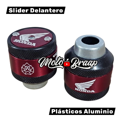 Honda Slider eje delantero plasti aluminio contra marcado rojo (PAR)