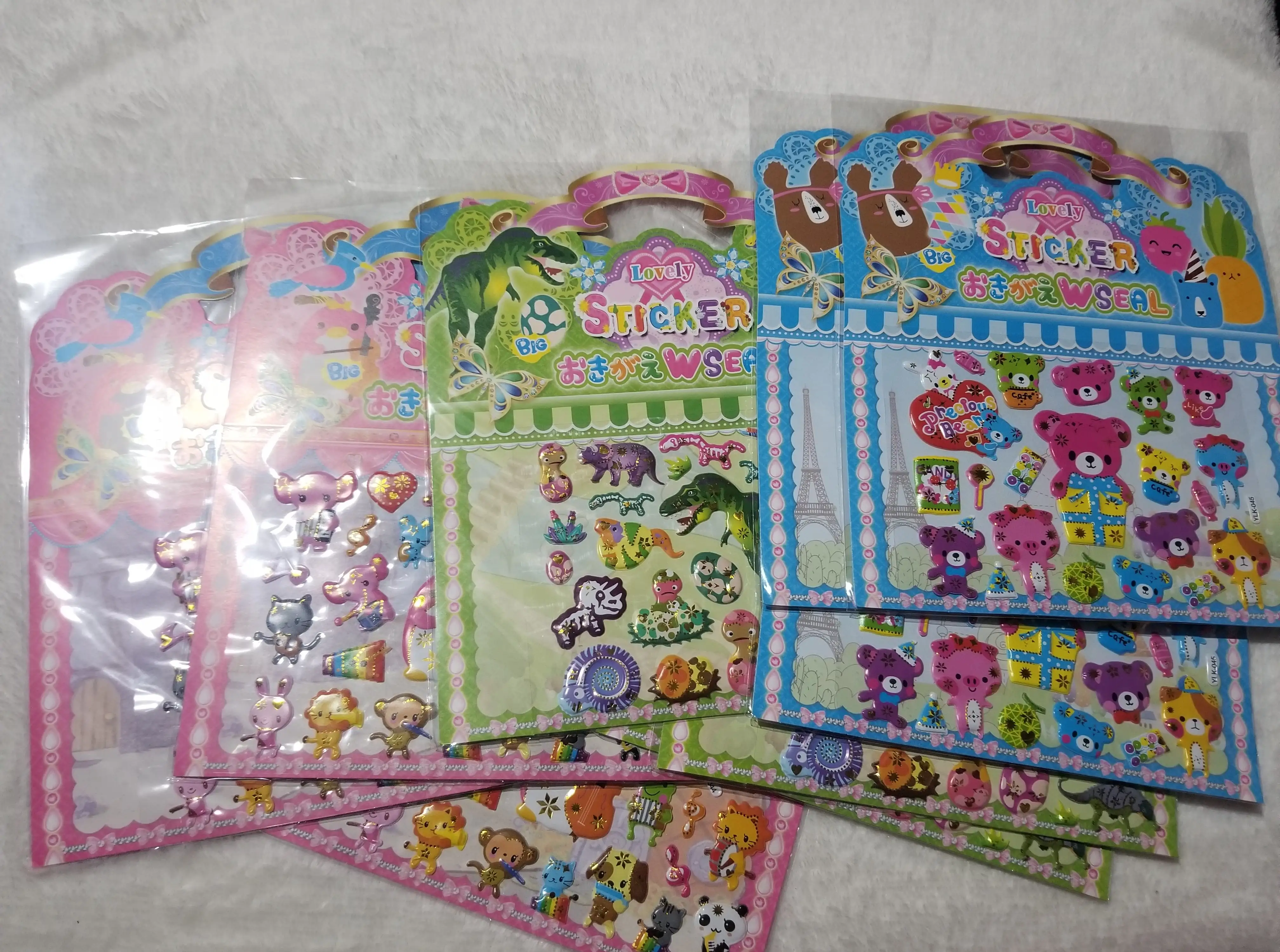Stikers 3d hoja mediana 2