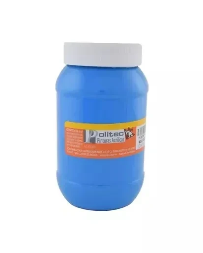 Politec pintura azul celeste  frasco 100 ml