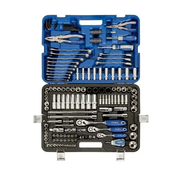 Juego De Llaves y Tubos Bocallaves Mixtos 1/2, 3/8 Y 1/4 Con Accesorios – 164 Piezas Irimo 149-164-4