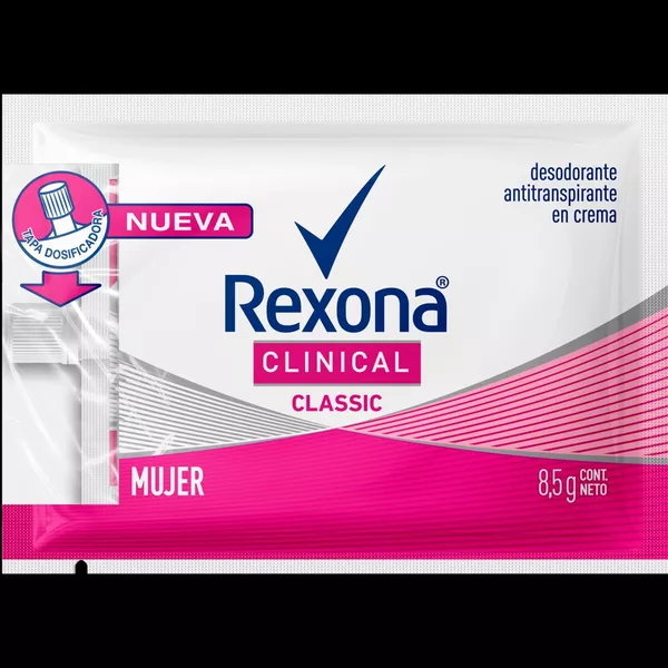 Rexona clínica classic mujer  displey x 20 sobres