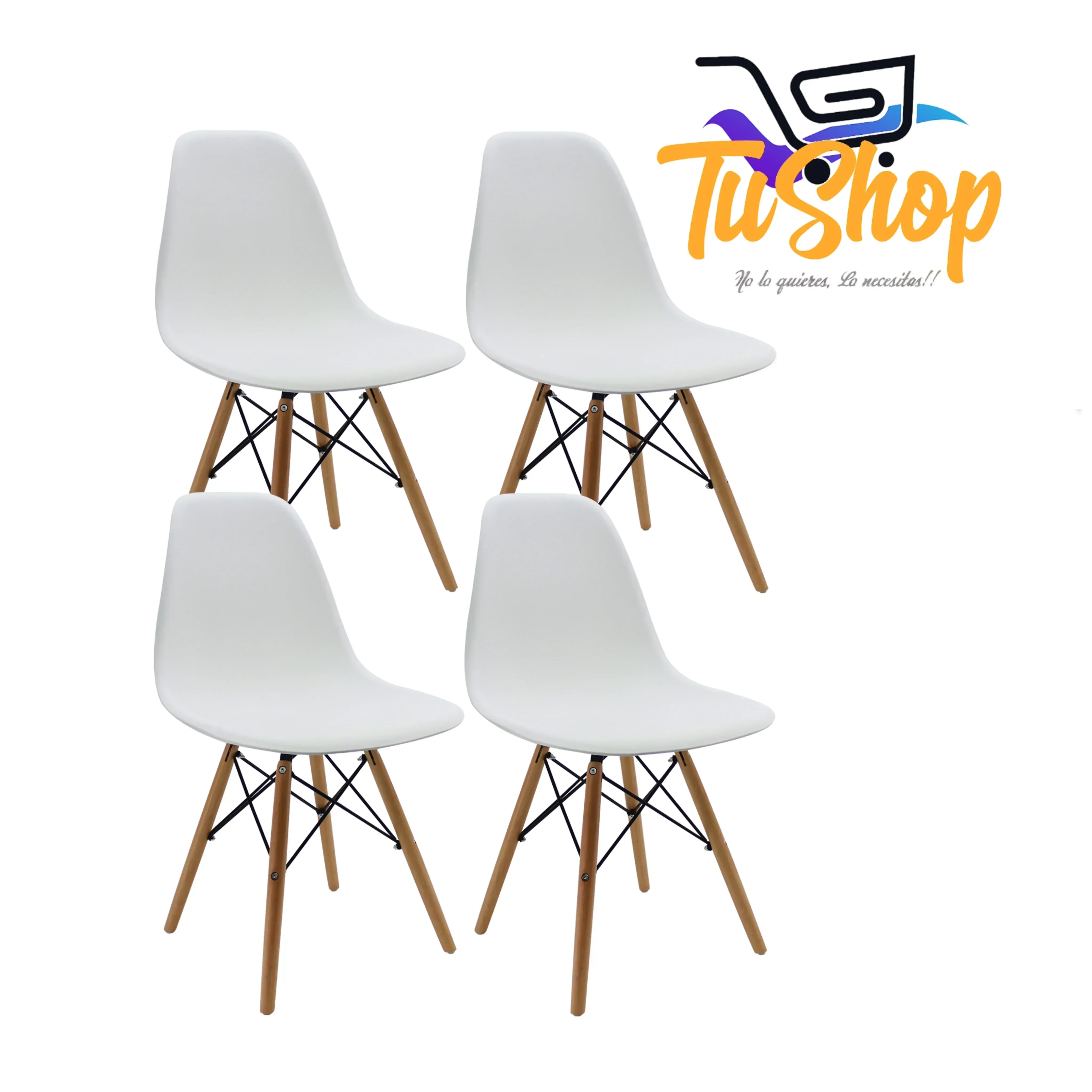 Set x 4 Sillas Eames  2