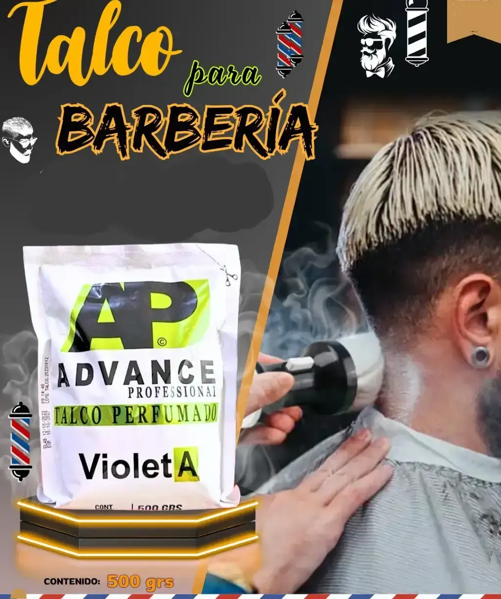 Talco para Barbería 500grs AP