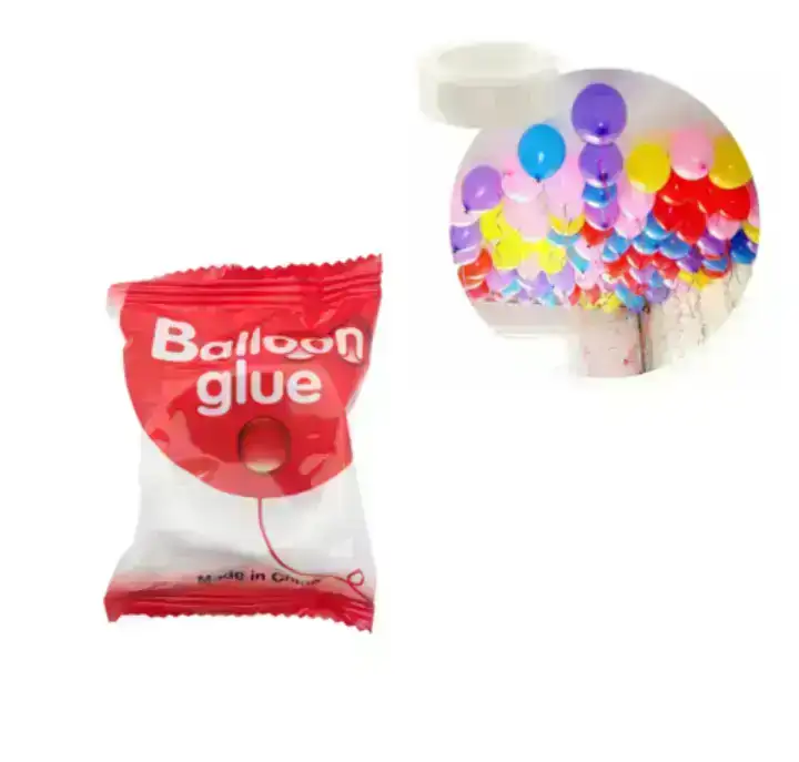 Cinta x 100 puntos de pegamento para globos 