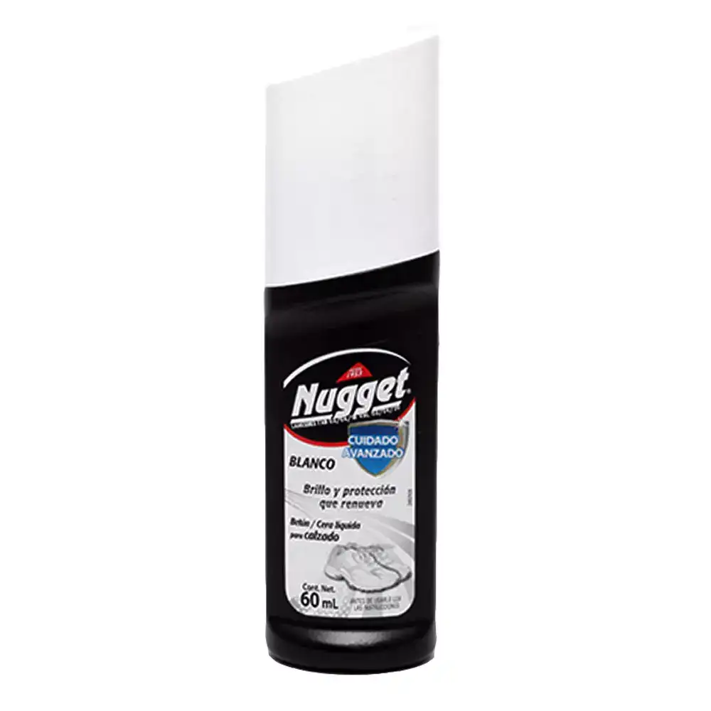 nugget blanco 60 ml cera líquida para calzado