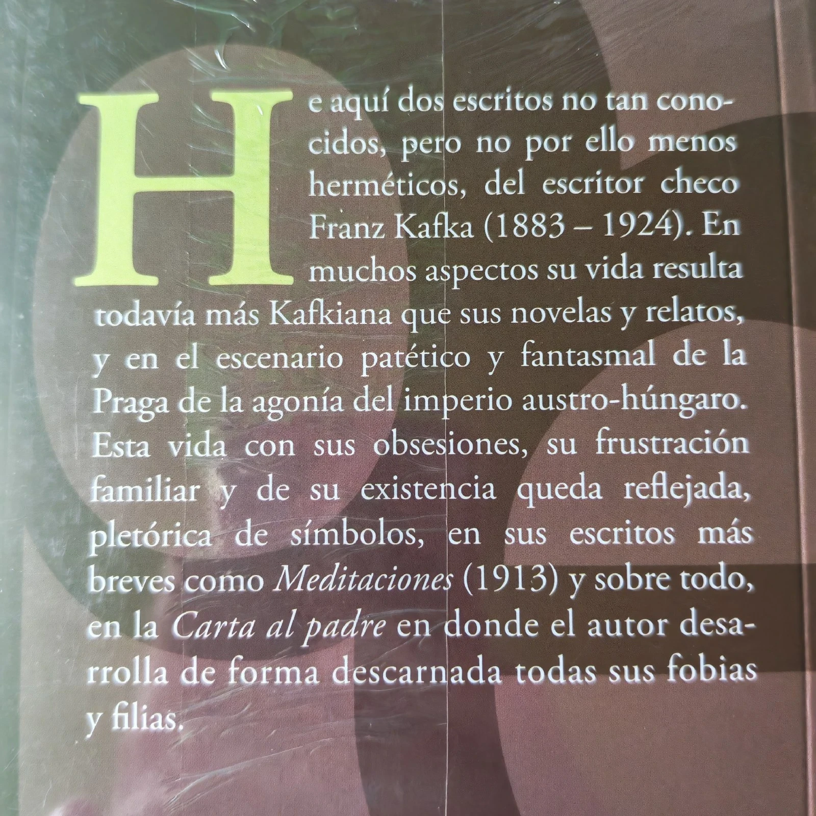 Carta al padre y meditaciones Franf Kafka Nuevo  2