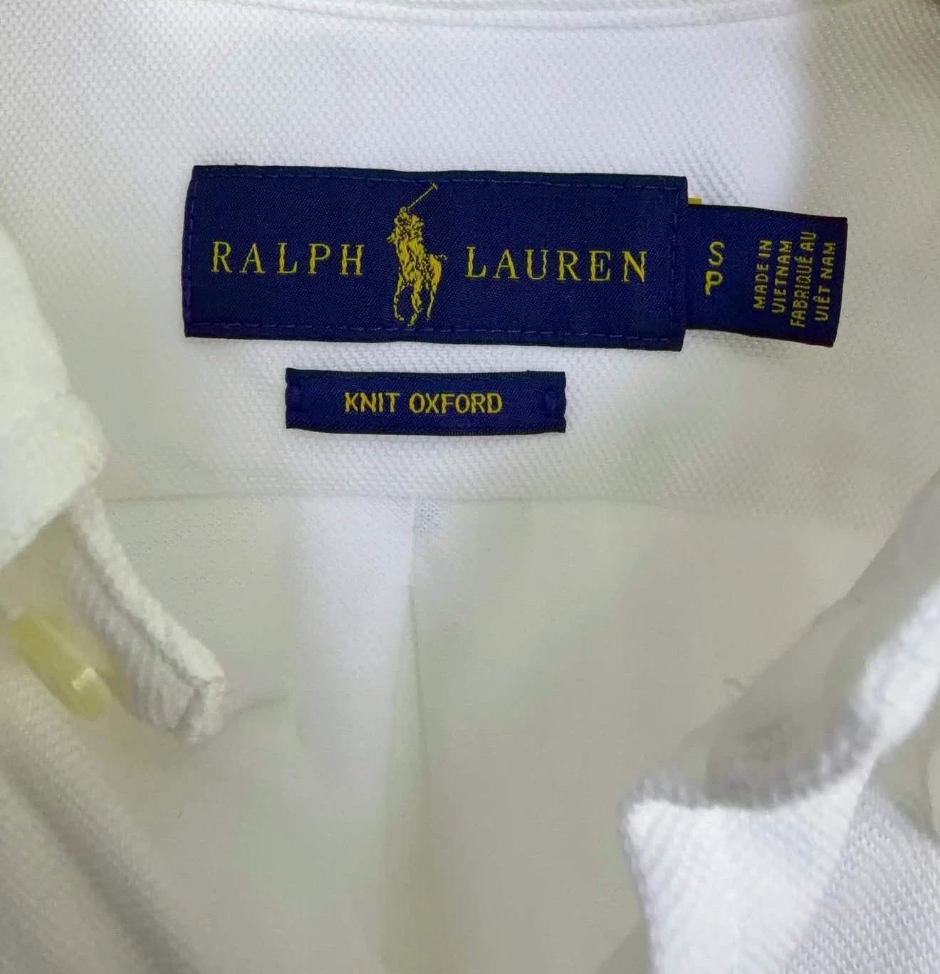 Camisa blanca Polo Ralph Lauren knit Oxford  blanca  3