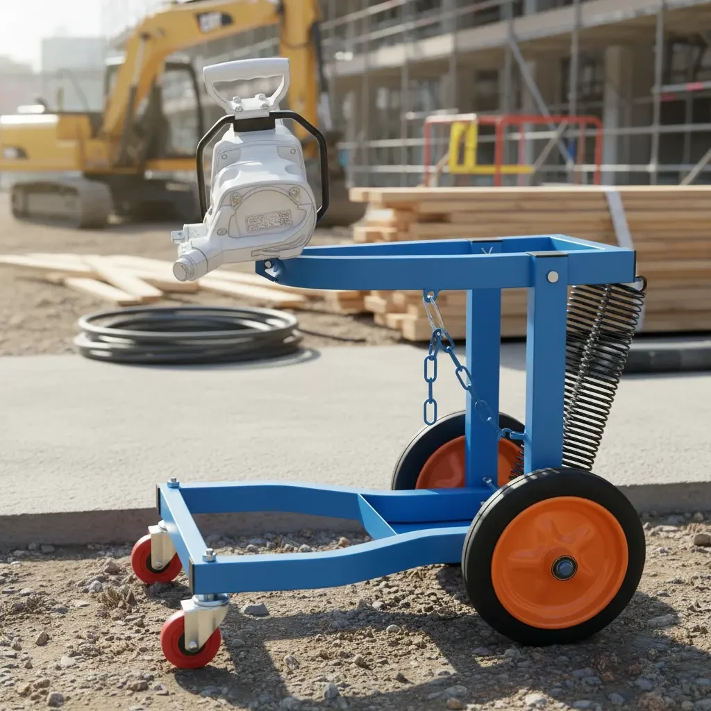 Carro Soporte Movil Para Pistola Impacto 1 Pulgada Gomeria