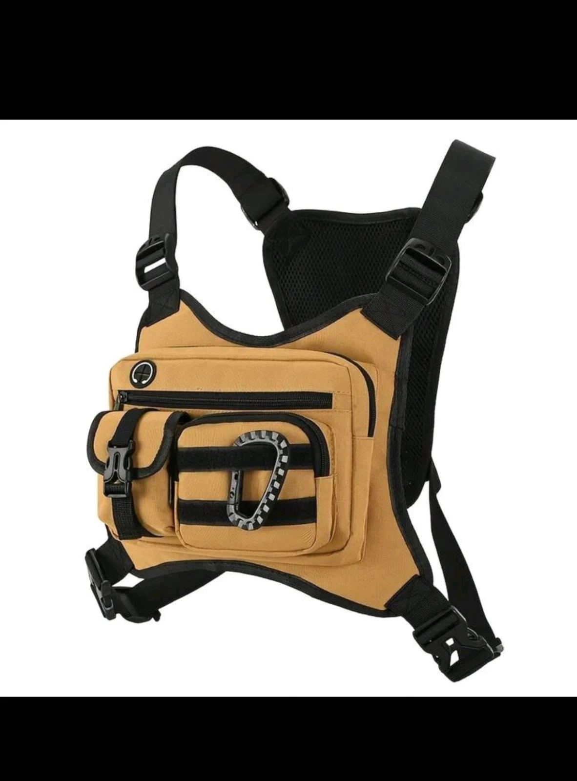 Bolso Táctico de Pecho Premium – Nailon Cordura de Alta Resistencia, Hebillas de Liberación Rápida y Costuras Reforzadas. 4