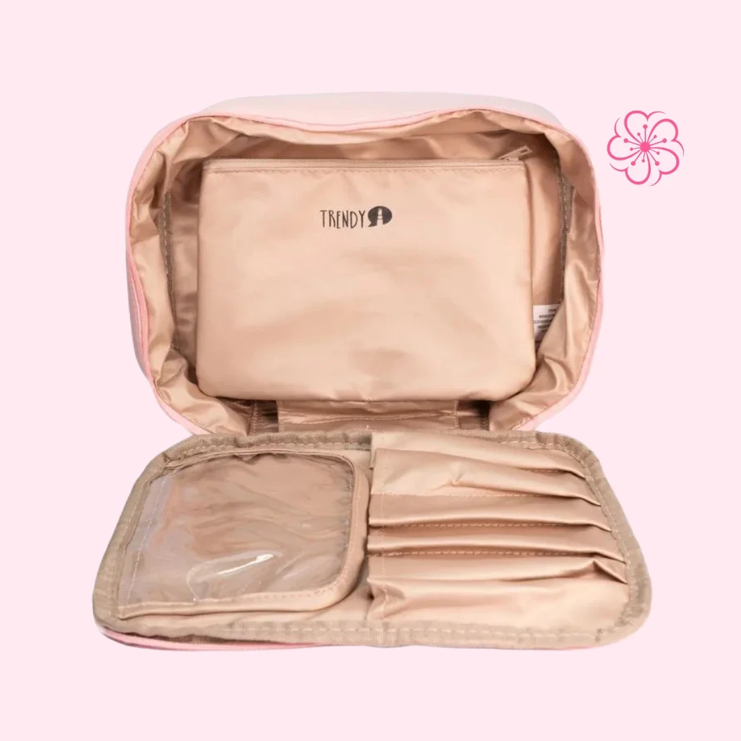 Cosmetiquera Viajera Rosada Trendy 3