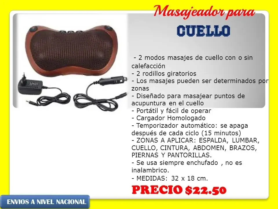 Cojín masajeador 