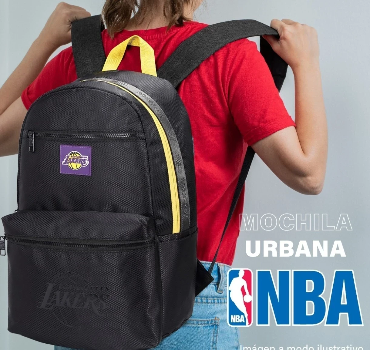 Mochila NBA Lakers negro 
