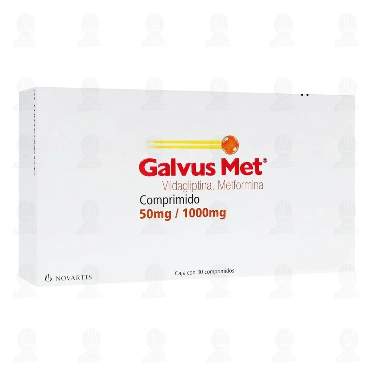 Galvus Met 50mg/1000mg, 30 Comprimidos ( Vildagliptina, Metformina)