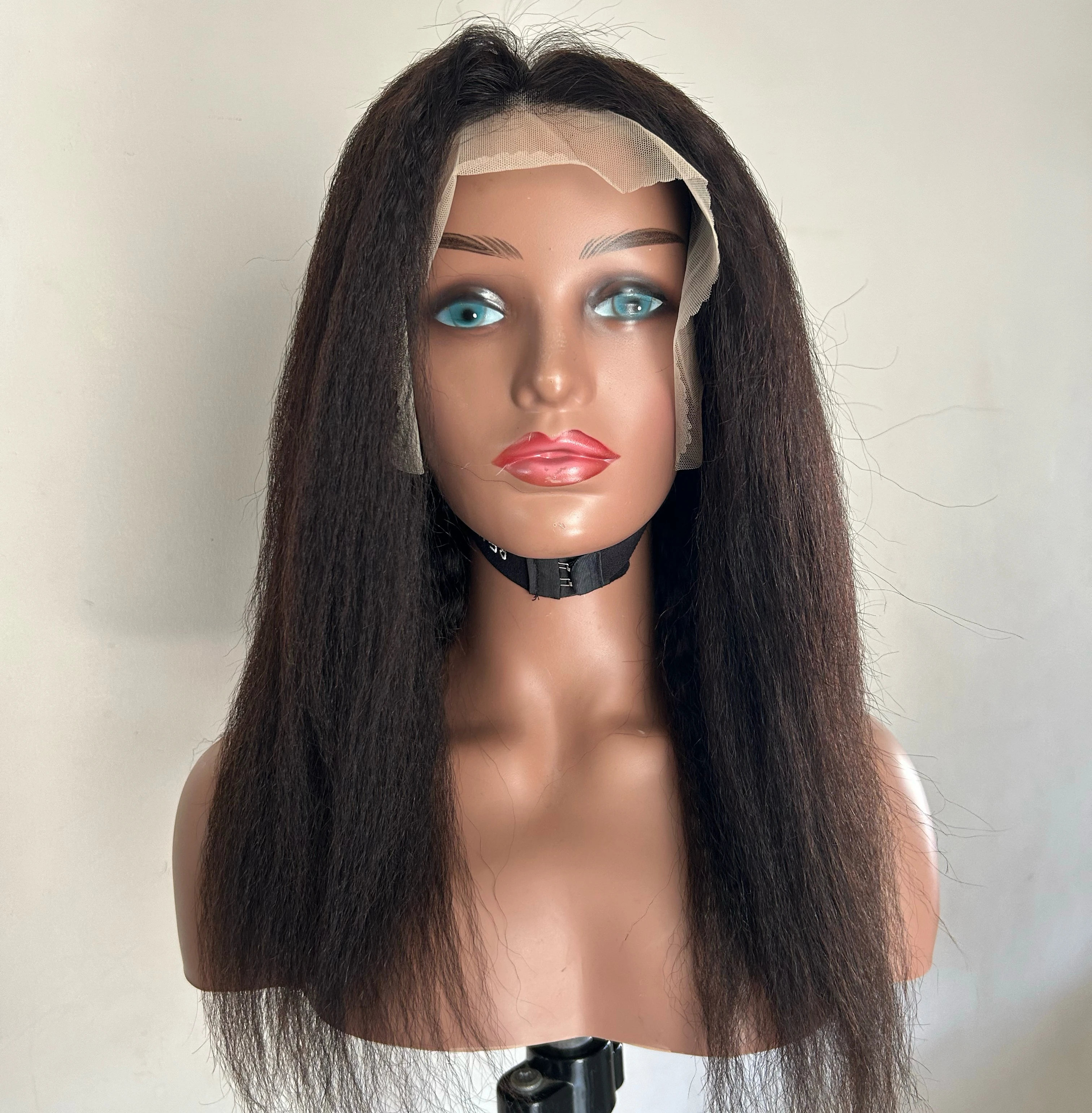Peluca cabello yaki 18” 150% densidad  2