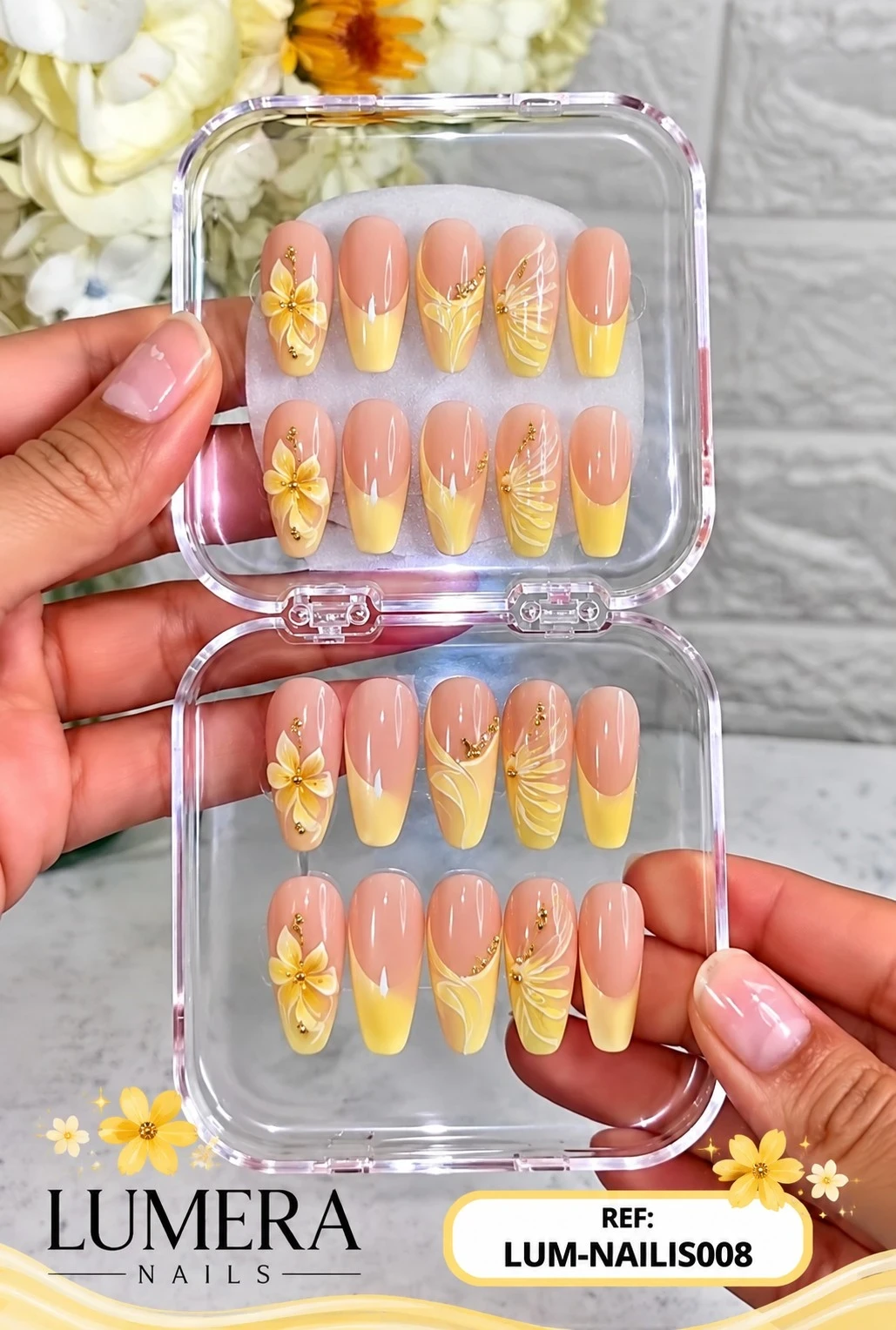 lumera caja de uñas press on referencia lum-nails-008