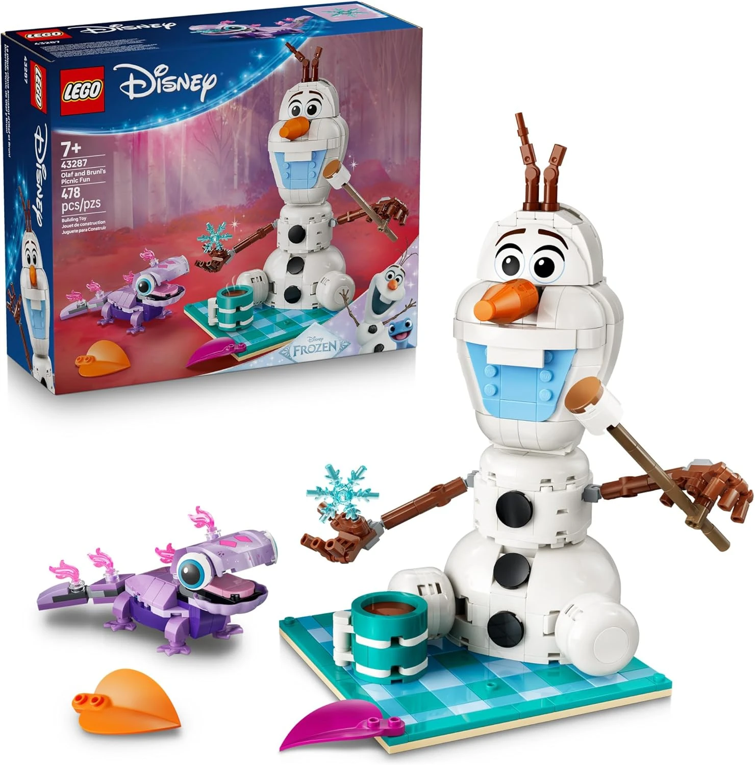 Juguete de construcción LEGO Disney Frozen: Olaf y Bruni
