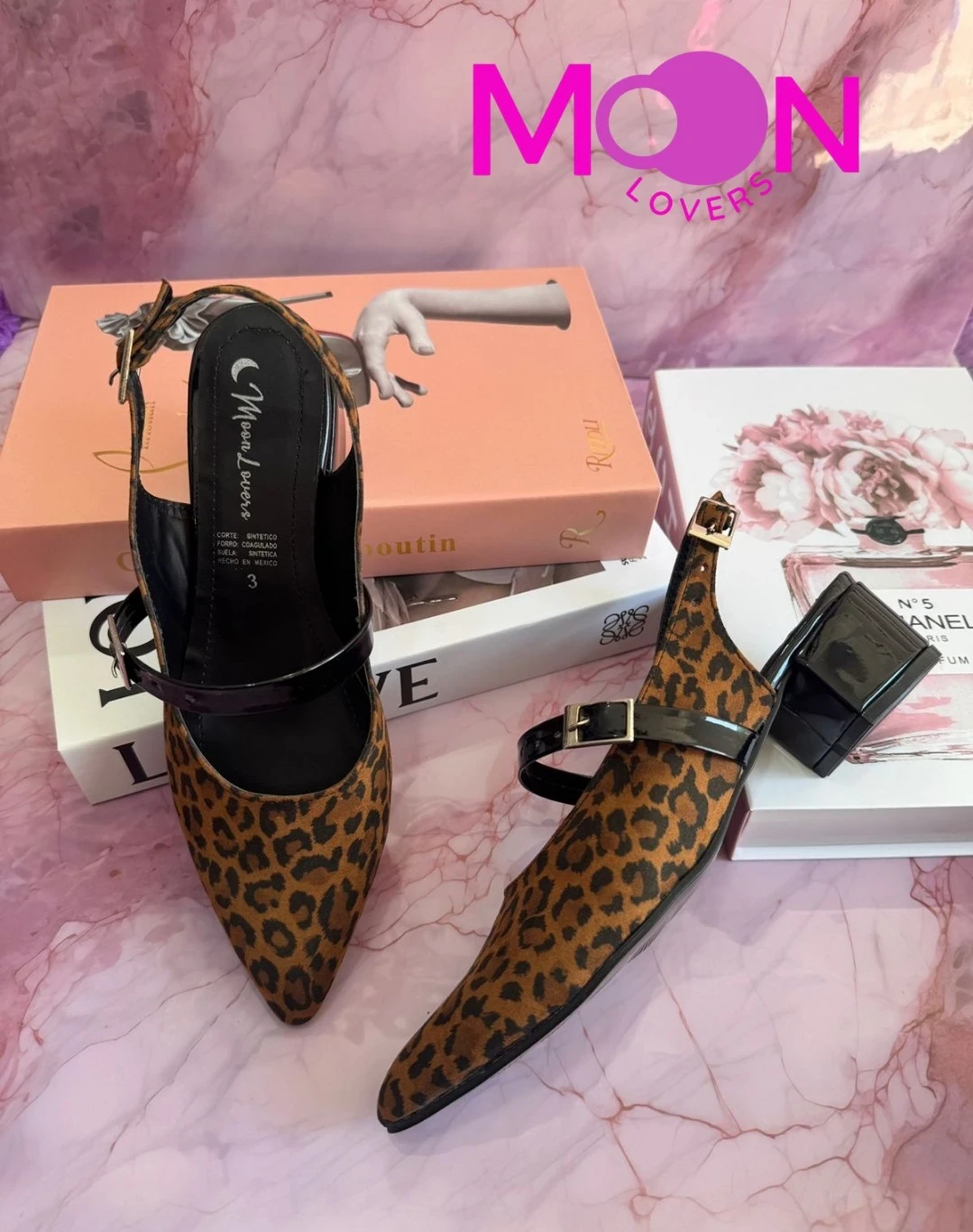 Mod.1018 Tacon Animal Print/negro