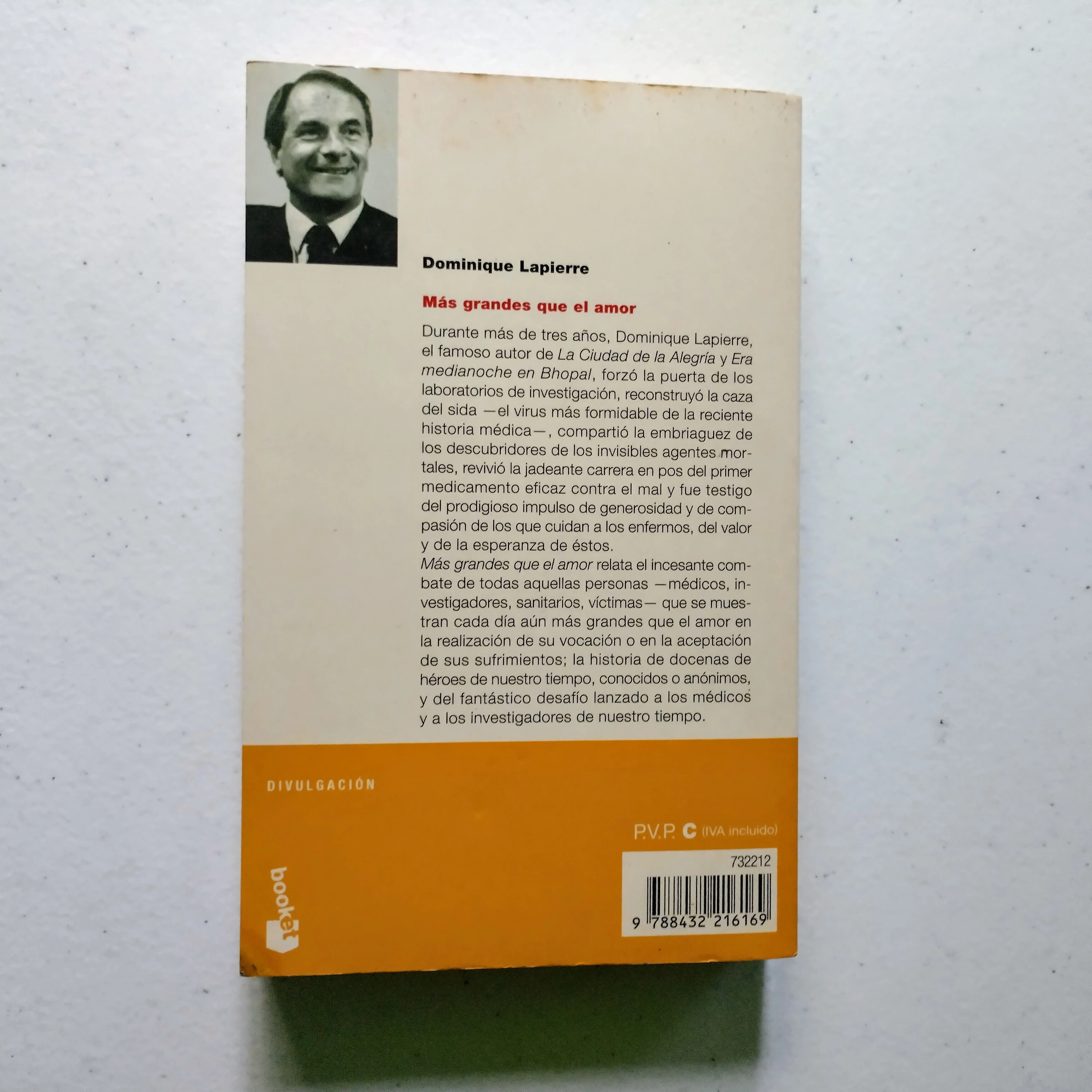 Mas grandes que el amor, Dominique Lapierre, usado  2