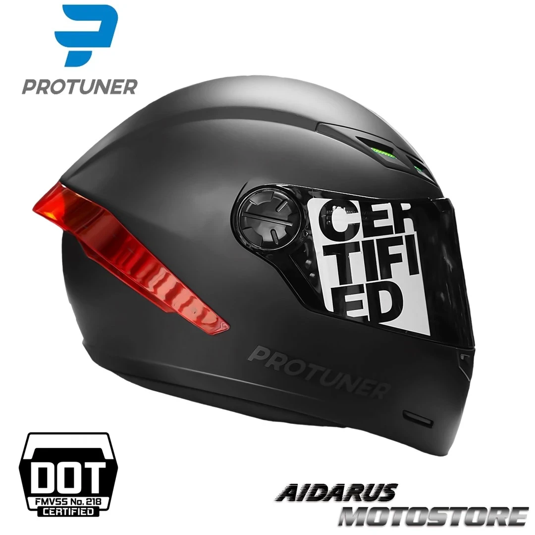 CASCO PROTUNER 501 MATE SPOILER ROJO
