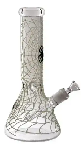 Bong De Vidrio Spider Fluor Atomic 30cm con Atrapahielo