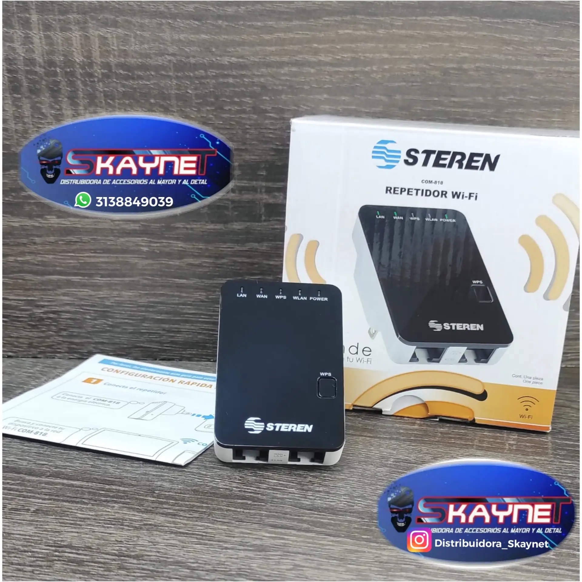 Repetidor Wi-Fi marca  Steren origina