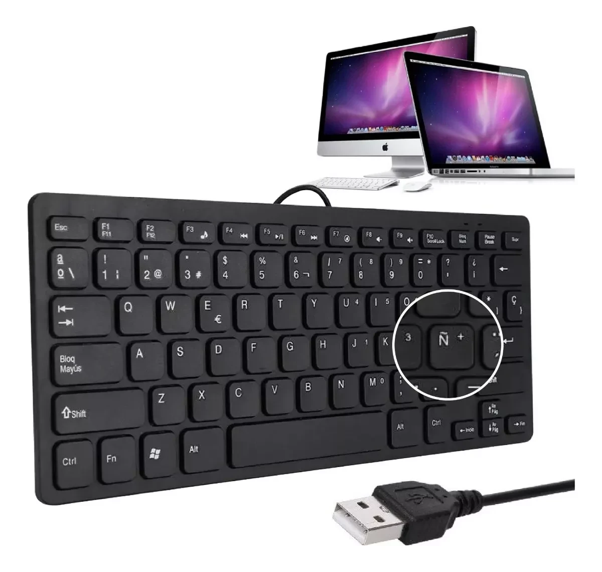 Mini teclado alámbrico K1000