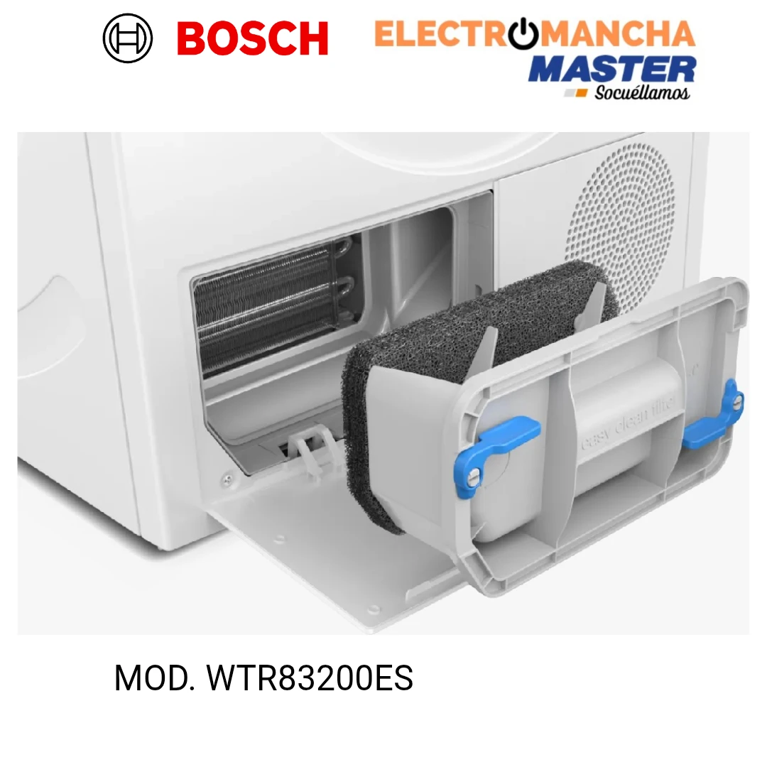 SECADORA BOSCH WTR83200ES 8 KILOS BOMBA DE CALOR E 9