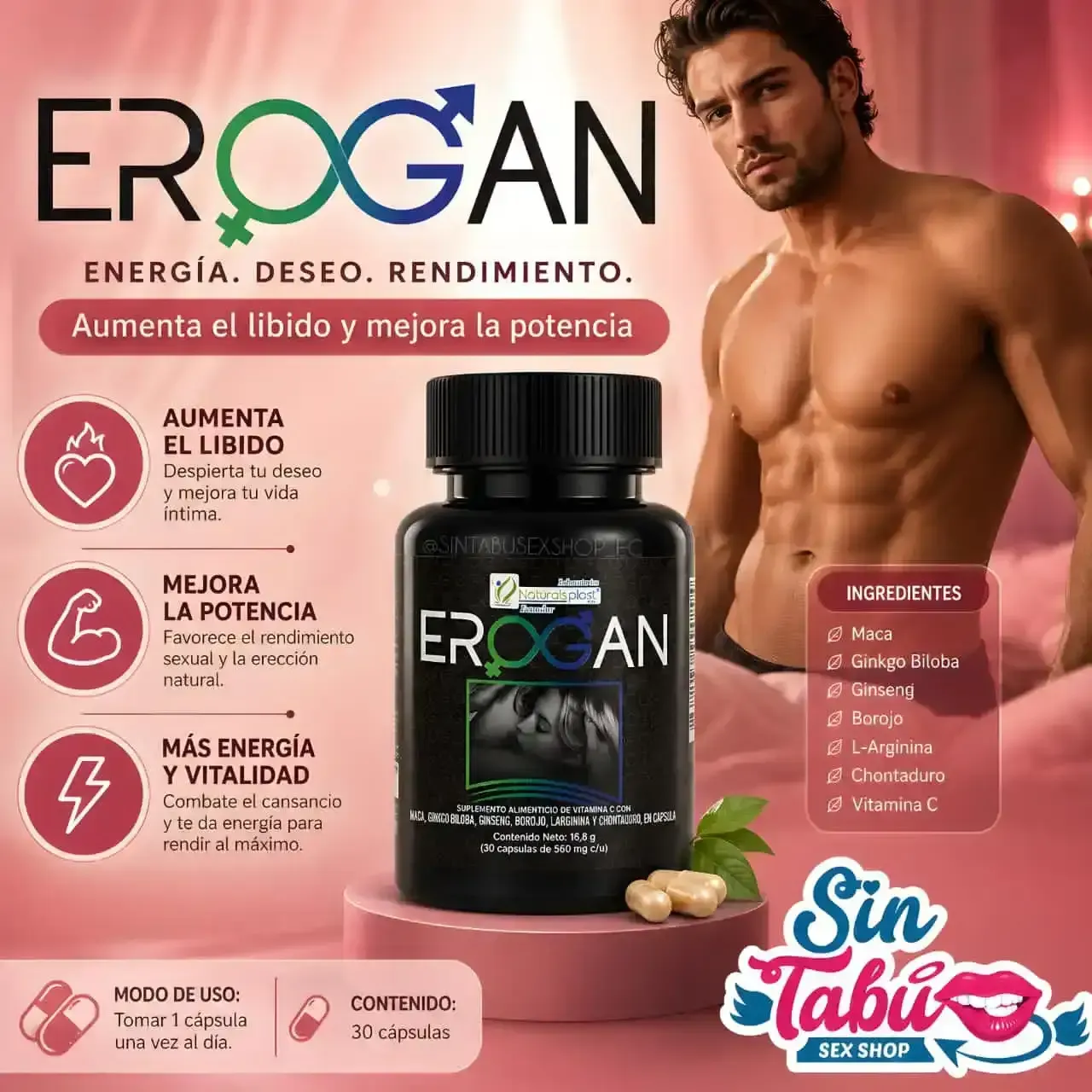 EGORAN POTENCIADOR SEXUAL MASCULINO