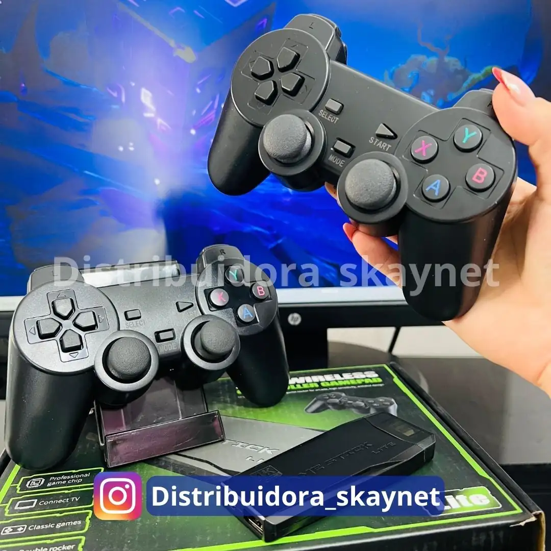 Video juego 🎮RETROSTICK™ (4K + 64GB) - 10,000 RETRO GAMES + 2 CONTROLES🎮 2