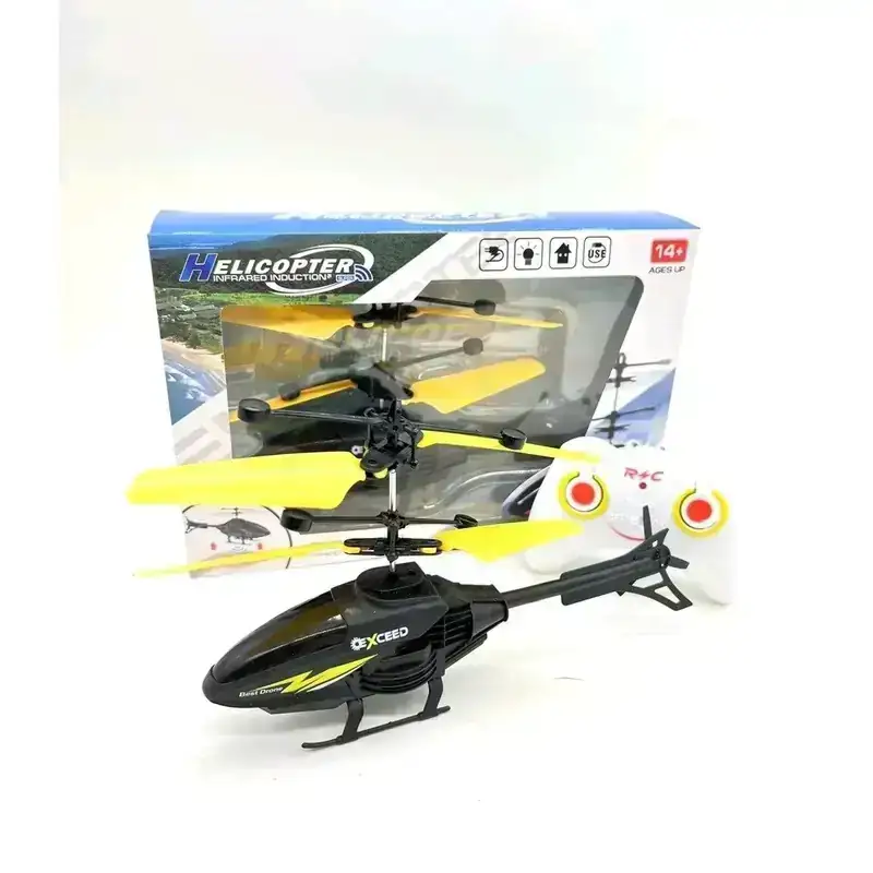 Mini Helicóptero RC Juguetes Drone Recargable Infrarrojo Inducción Voladores 3