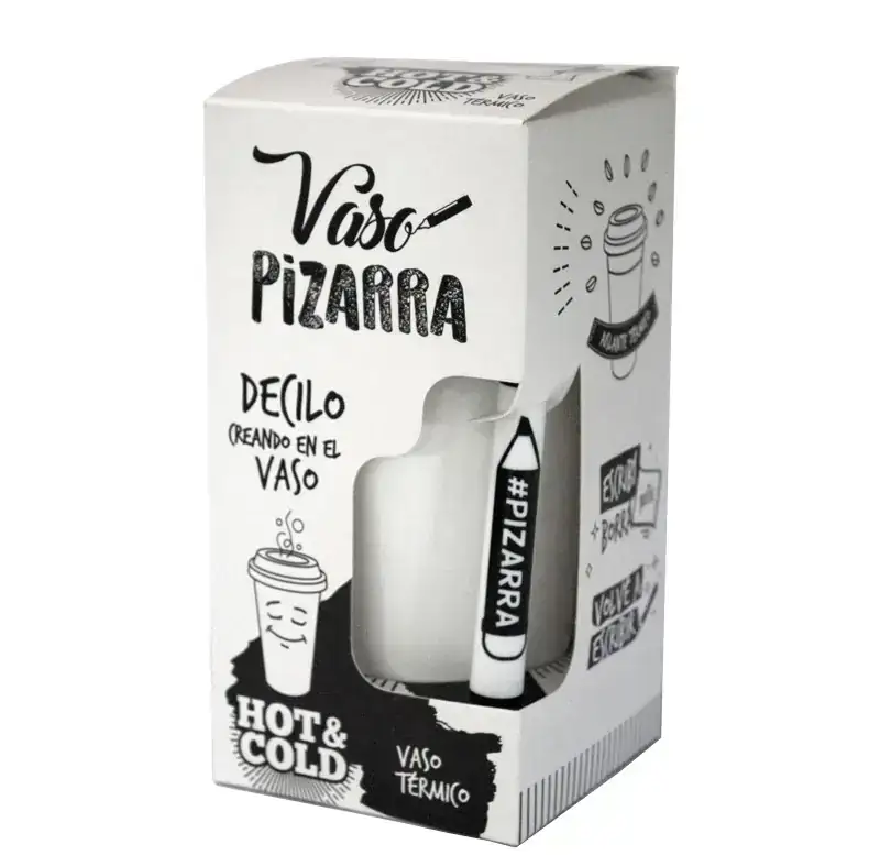 Vaso Térmico Pizarra  Incluye Marcador 2